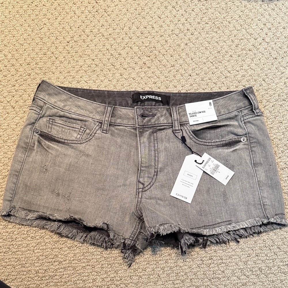 Express Charcoal Women's Jean Shorts